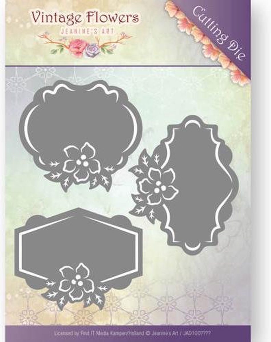 Mal  - Jeanines Art - Vintage Bloemen - Bloemen Etiketten